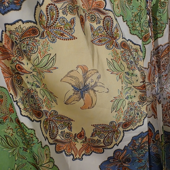 Rachel Zoe Multicolor Paisley Pants Satin - Picture 7 of 13